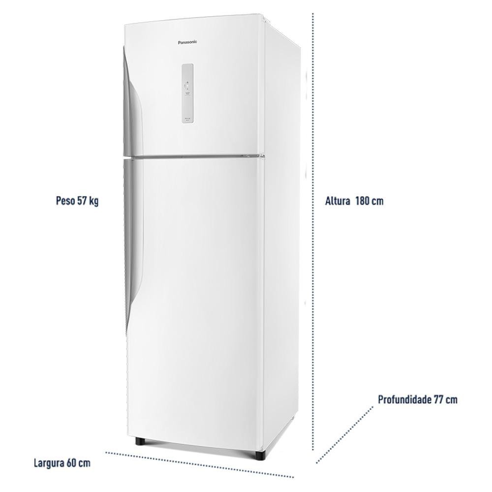 Geladeira Panasonic Frost Free Duplex BT41 387 Litros Branca ...