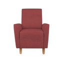 Ver imagem 4 de Kit Amamentação Poltrona + Puff + Almofada Sophia Suede Bordo