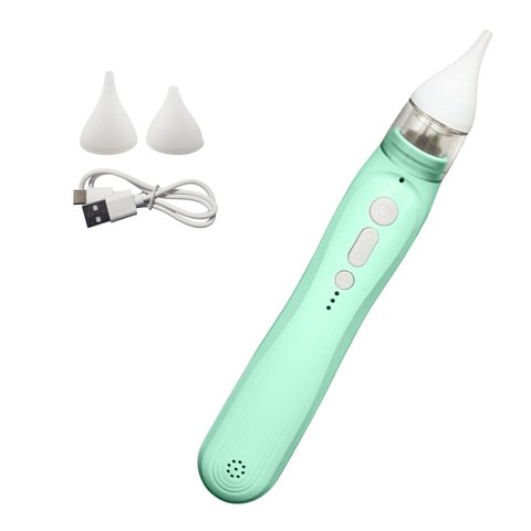 Aspirador Nariz Eletrico Nasal Bebe Infantil 5 Niveis Limpeza Congestao Resfriado Gripe Sugador Port
