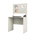 Ver imagem 1 de Escrivaninha Multiuso Compacta com Painel 80cm Prime Luciane Móveis
