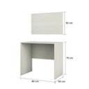 Ver imagem 4 de Escrivaninha Multiuso Compacta com Painel 80cm Prime Luciane Móveis
