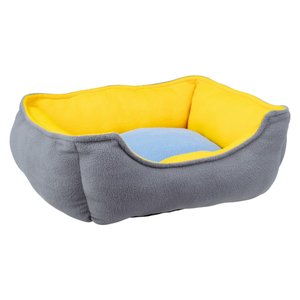 Cama Retangular Gg Azul e Amarela Mor