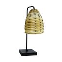 Ver imagem 3 de Abajur Luminária de Mesa com Cúpula de Junco - Preto - Pinus