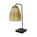Ver imagem 2 de Abajur Luminária de Mesa com Cúpula de Junco - Preto - Pinus