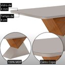 Ver imagem 6 de Mesa de Jantar Aster 180 cm Tampo MDF Vidro Canto Copo com 6 Cadeiras Yasmin