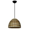 Lustre Pendente de Junco - Modelo Meia Bola - Modelo Pinus - 1