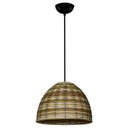 Ver imagem 1 de Lustre Pendente de Junco - Modelo Meia Bola - Modelo Pinus