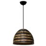 Lustre Pendente de Junco - Modelo Meia Bola - Modelo Cappuccino - 1