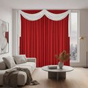 Ver imagem 6 de Cortina Quarto e Sala 3,00 x 2,30 Vermelho Lais com Bando