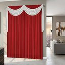 Ver imagem 3 de Cortina Quarto e Sala 3,00 x 2,30 Vermelho Lais com Bando