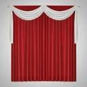 Ver imagem 4 de Cortina Quarto e Sala 3,00 x 2,30 Vermelho Lais com Bando