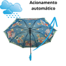 Guarda Chuva Infantil Automático Sombrinha Criança com Estampa de Pvc Menino ou Menina Animais - 5