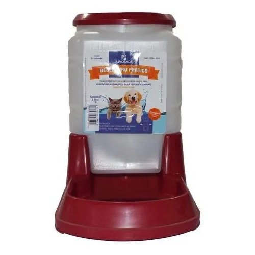 Bebedouro Alvorada Prático Auto Preto para Cães e Gatos 3l