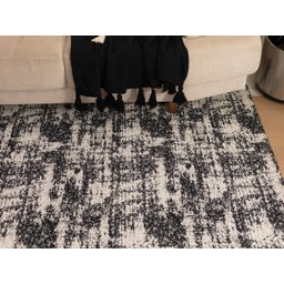 Tapete para Sala Mesclado Carrara 2x2,5m Preto - 9