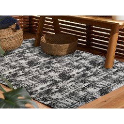 Tapete para Sala Mesclado Carrara 2x2,5m Preto - 5