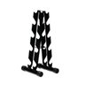 SUPORTE PARA HALTERES 5 PARES STANDARD IRON HARD PRETO - 1
