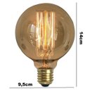 Ver imagem 2 de Lâmpada Retrô Decorativa Vintage Thomas Edison G95 220v