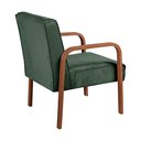 Ver imagem 3 de Poltrona Decorativa Anita Para Sala Quarto Recepção - Veludo Verde