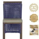 Ver imagem 3 de 4 Banqueta em Alumínio Roma Marrom Corda Náutica Tecido 8