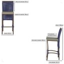 Ver imagem 2 de 4 Banqueta em Alumínio Roma Marrom Corda Náutica Tecido 8