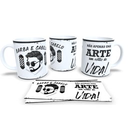 Canecas de Porcelana Personalizadas Profissões Barbeiro - 1