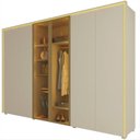 Ver imagem 2 de Guarda-Roupa Casal 6 Portas 2 Portas Reflecta com LED com Pés 100% MDF Splendor Off White