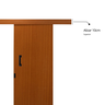 Porta de Correr Madeira 215x90cm Sobrepor Reversível Melamínico MGM - 9