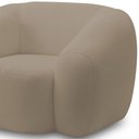 Ver imagem 5 de Kit 02 Poltronas Decorativa Orgânica para Sala Living Emery M05 Bouclê Bege - Lyam Decor