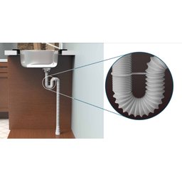 Sifão Turbo Extensivo Longo Universal 2,0m Branco Blukit - 3