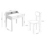 Escrivaninha com Cadeira Infantil para Quarto de Menino Mdf Mesinha de Estudo 1 Gaveta Cor Menta - 7
