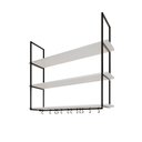 Ver imagem 2 de Nicho de Teto Indústrial Denver 120cm Preto e Branco - Cor: Preto