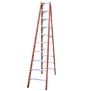 Escada de Alumínio e Fibra de Vidro 11 Degraus Tesoura Dupla 3,04m Taf-11 Sintese