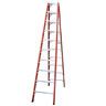Escada de Alumínio e Fibra de Vidro 11 Degraus Tesoura Dupla 3,04m Taf-11 Sintese - 1