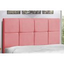 Ver imagem 3 de Cabeceira Estofada Box Casal Encosto para Cama Civic 144x126 Rosa