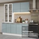 Ver imagem 2 de Armário de Cozinha Completa 190cm Lux Madesa Branco e Cinza