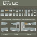 Ver imagem 6 de Armário de Cozinha Completa 190cm Lux Madesa Branco e Cinza