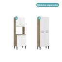 Ver imagem 4 de Armário de Cozinha Compacta Arizona Unity Carraro Carvalho com Branco