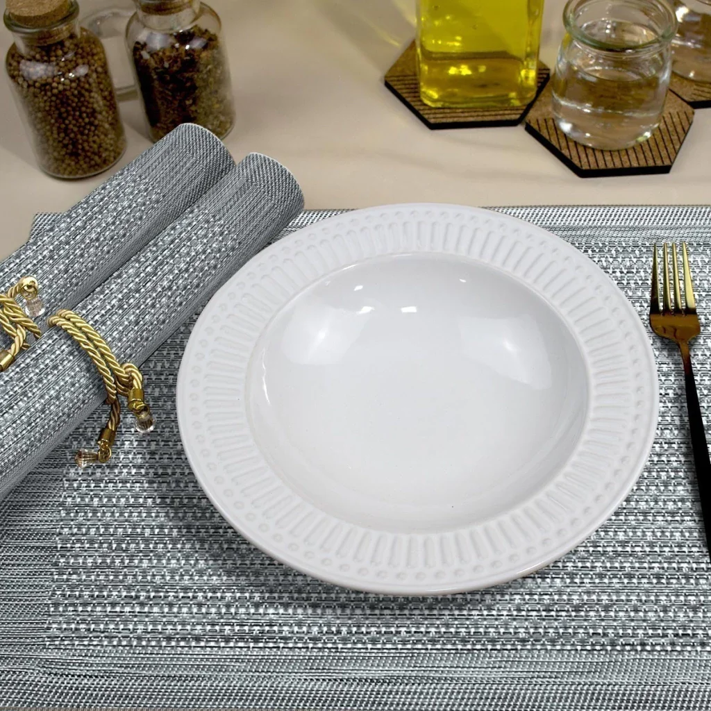 4 Jogo Americano Mesa Posta Luxo Restaurante St Trança Pr - 2