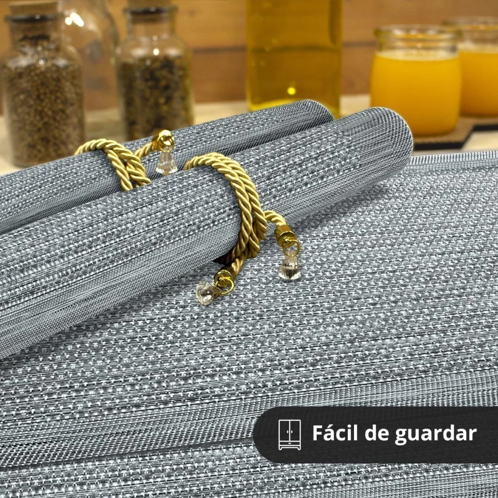 4 Jogo Americano Mesa Posta Luxo Restaurante St Trança Pr - 5