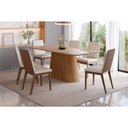 Ver mais imagens de Kit 2 Cadeiras Sala Jantar Pietra 2 Un Nature/courano Caramelo/linho - Henn