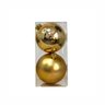 Kit Bola Natalina 12 Cm 2 Und Vermelha ou Dourada (15270) - 1