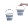 Kit lavanderia de 2 baldes dobráveis de plástico 5L Simplo - 7