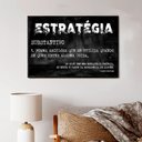 Ver imagem 1 de Quadro Decorativo Motivacional Estratégia em Moldura Caixa Tacolado Papel de Parede Moldura Caixa Al