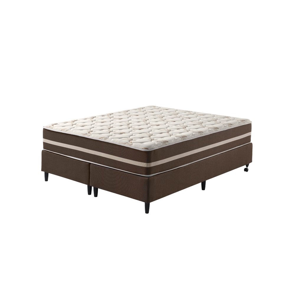 Cama Box Super King Zidi Las Vegas 193x203cm com Molas Ensacadas