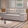 Conjunto de Sofás 3 e 2 Lugares Besthouse Gênova em Tecido Veludo - Capuccino - 4