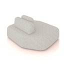 Ver imagem 4 de Sofá Módulo Chaise 165cm Orgânico Sala berlim bouclê Cinza Claro K01 - D’Rossi