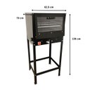 Ver imagem 2 de Forno Grande 80 Litros Tampa de Vidro com Cavalete Alta Pressão Cefaz