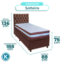 Ver imagem 3 de Kit Cama Box Bau + Cabeceira + Colchão Solteiro Molas Ensacadas - Legaccy - Paropas
