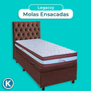 Ver imagem 4 de Kit Cama Box Bau + Cabeceira + Colchão Solteiro Molas Ensacadas - Legaccy - Paropas