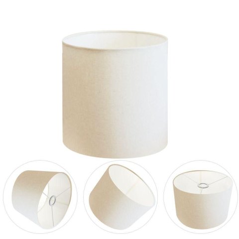 Cúpula Abajur e Luminária Cilíndrica Vivare Cp-7007 Ø20x22cm - Bocal Nacional Branco